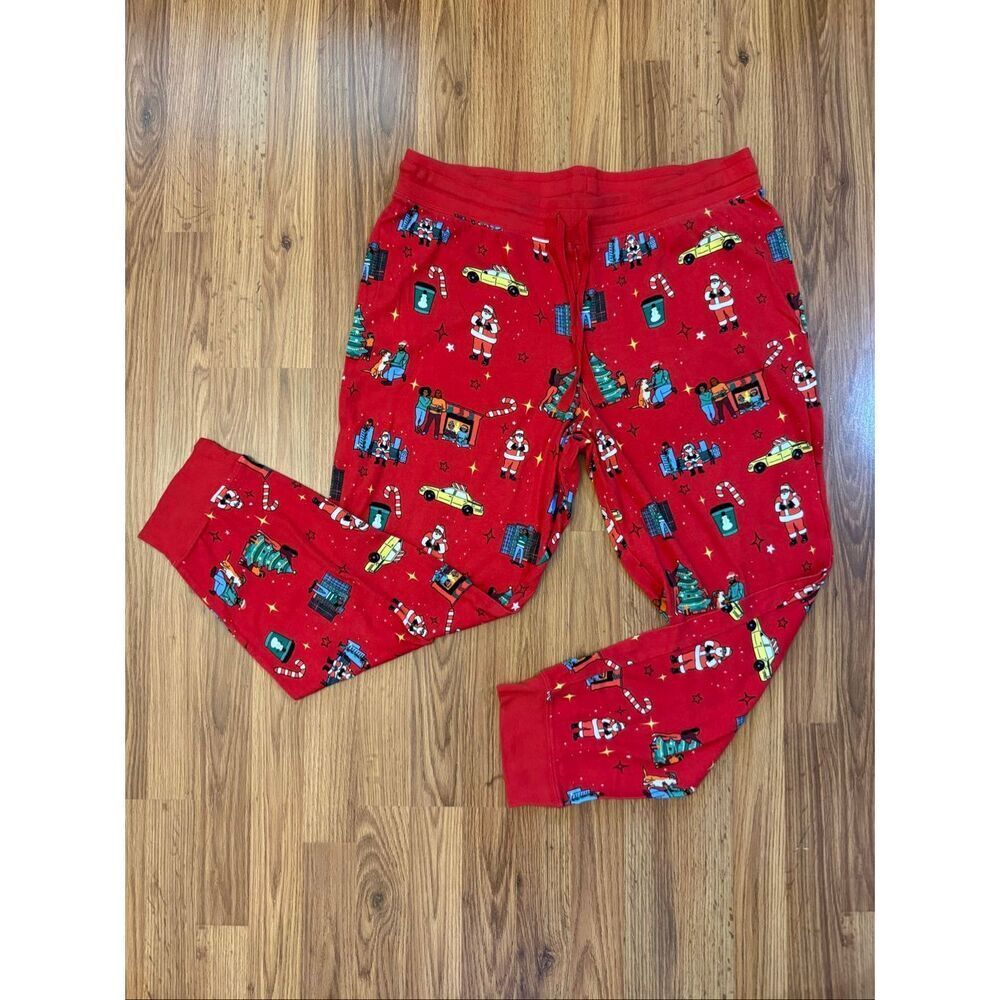 Wondershop Men’s Holiday Graphic Print Cotton Lounge Pajama Pants Red Size XL